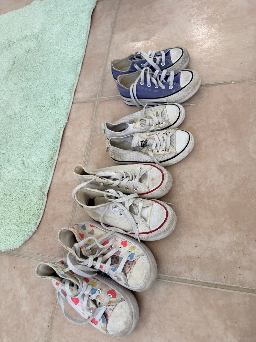 Converse Kids Canvas Sneakers  toddler size 11 bundle of 4 pairs @@@@@